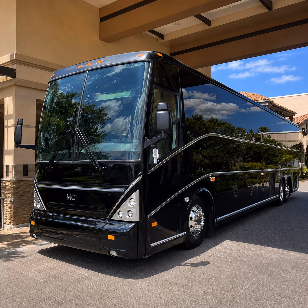 pompano beach bus rental service area